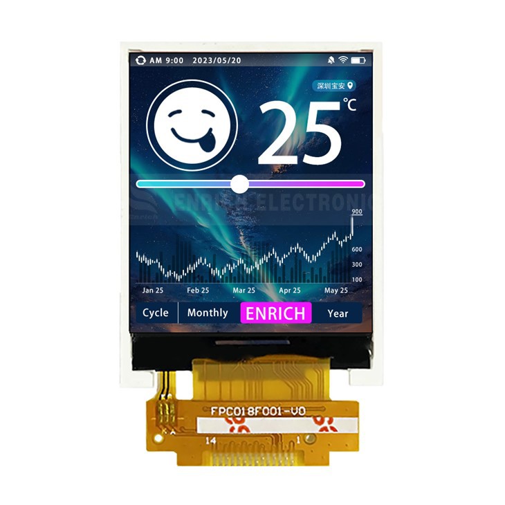 1.77 tolline ST7735S TFT LCD ekraanimoodul